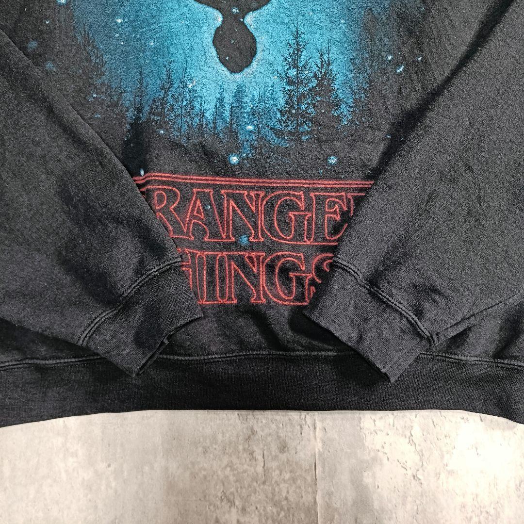 公式 ストレンジャーシングス Netflix スウェット 黒 サイズL