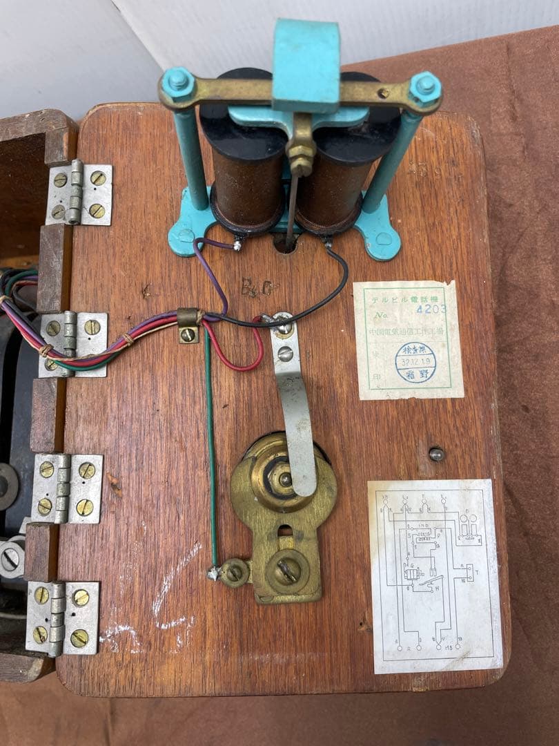 希少⭐︎デルビル電話機　昭和レトロ　アンティーク　ジャンク　古物　電話機