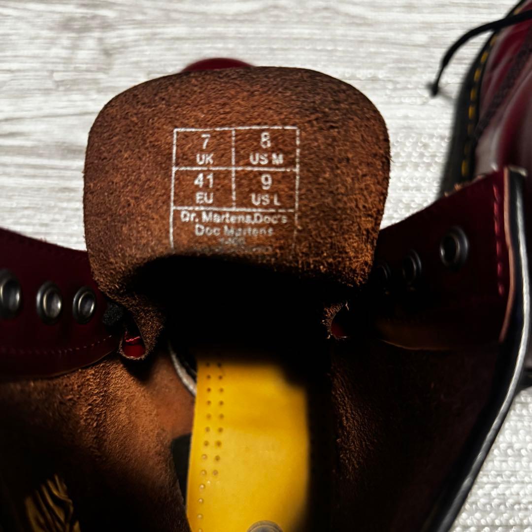 ドクターマーチン 8ホールブーツ チェリーレッド UK7