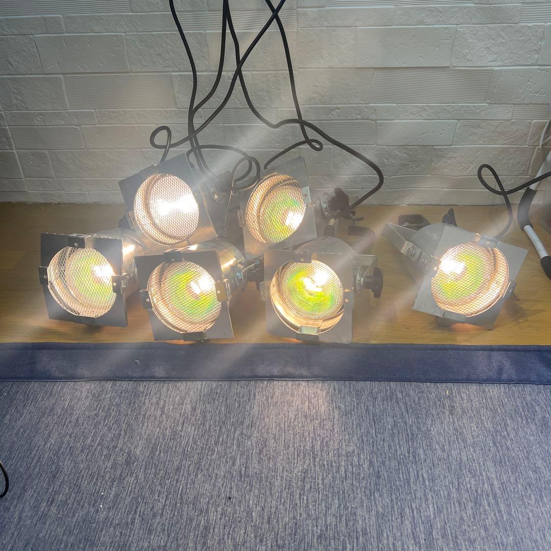 パーライト6台　PAR38 電球.クランプ付き