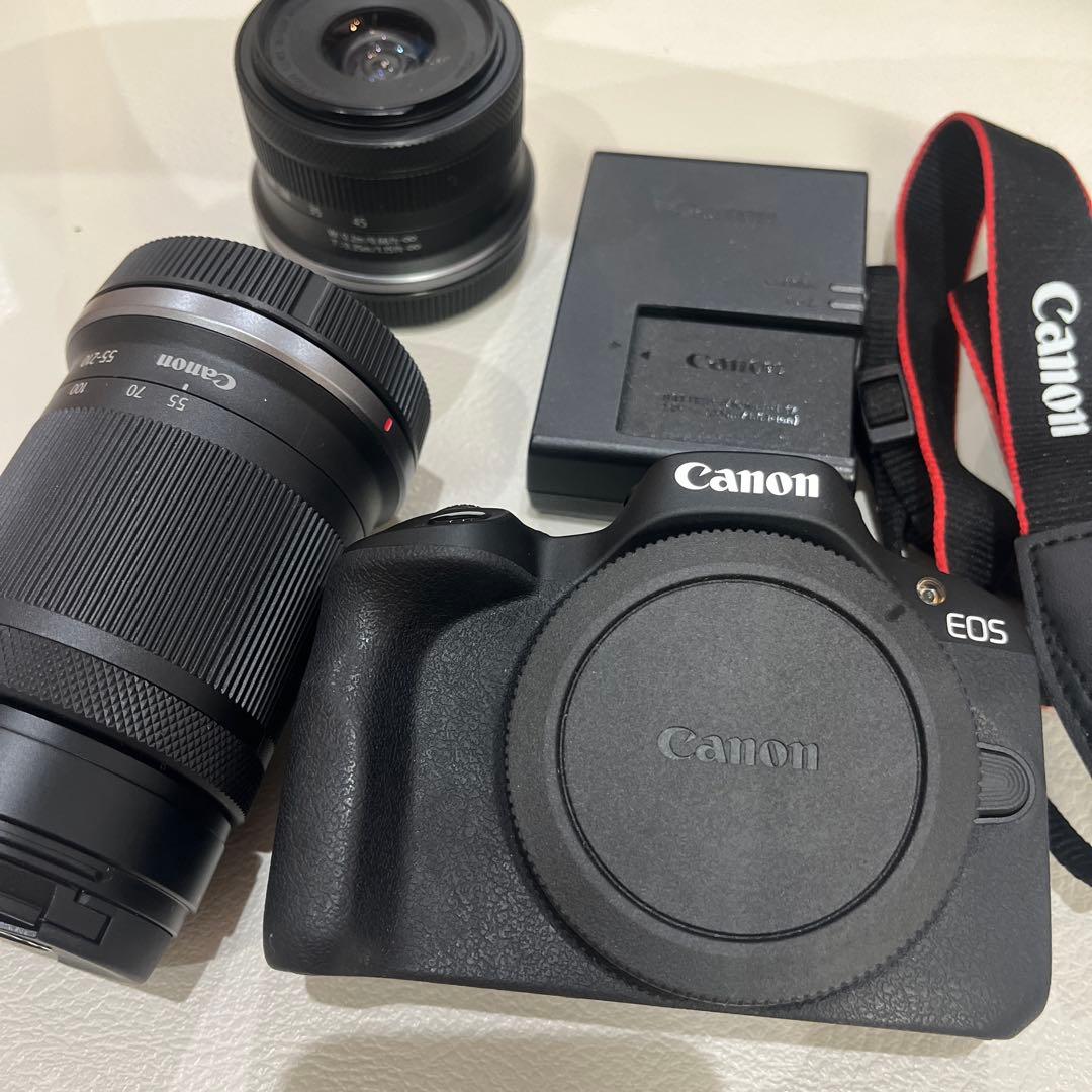 【美品】Canon EOS R50 標準＋ズームレンズ付｜動作確認済