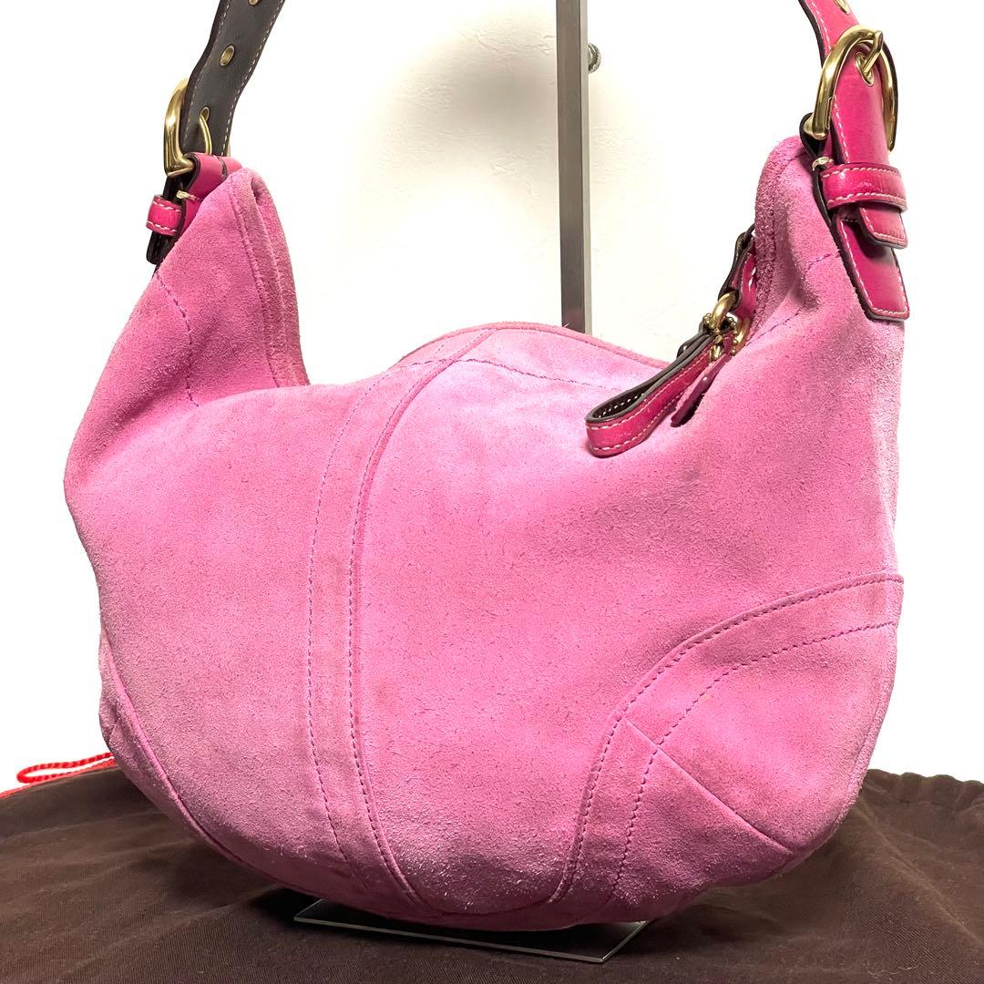 バッグ Coach Soho Shoulder Bag Suede Leather
