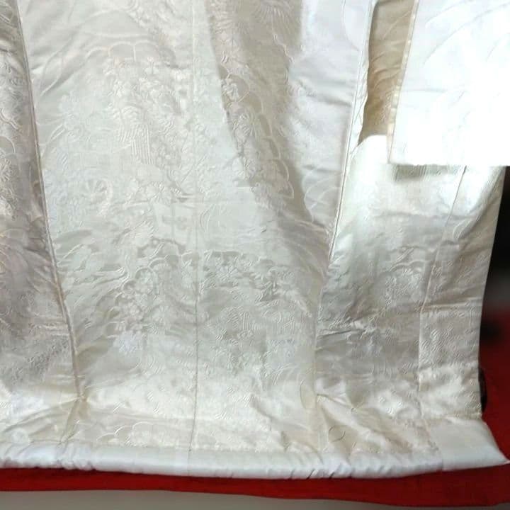 白無垢 打ち掛け御所車に草花Y