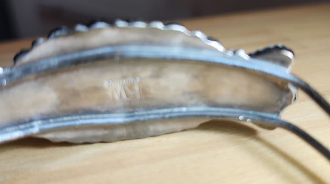 Harpo ターコイズ　フラワー　バングル　インディアンジュエリー