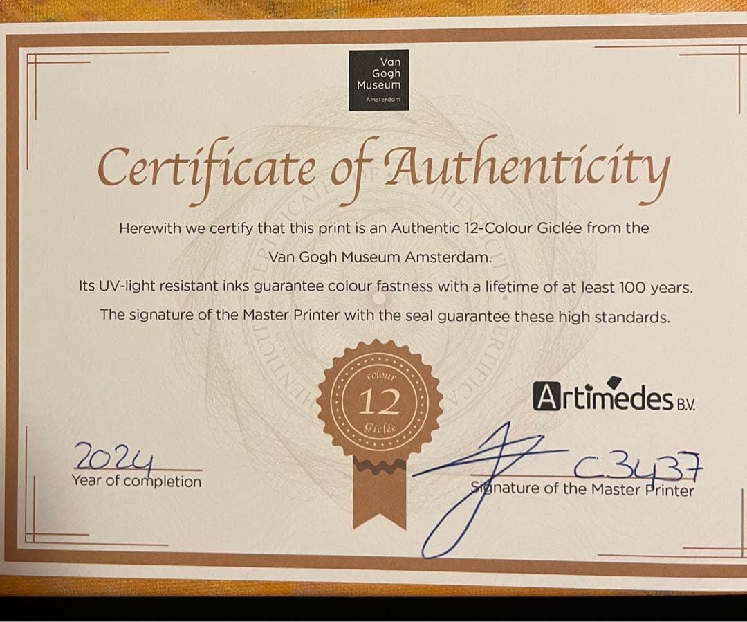 【Mサイズ】黒枠 木枠付き ゴッホピカチュウ キャンバス アート ゴッホ美術館