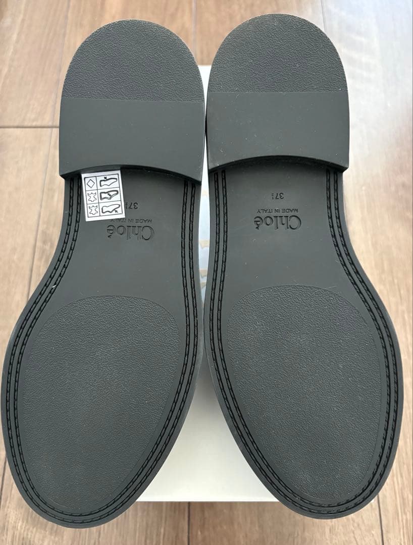 Chloé MARCIE ブラックレザー ローファー 24cm 【ほぼ新品】