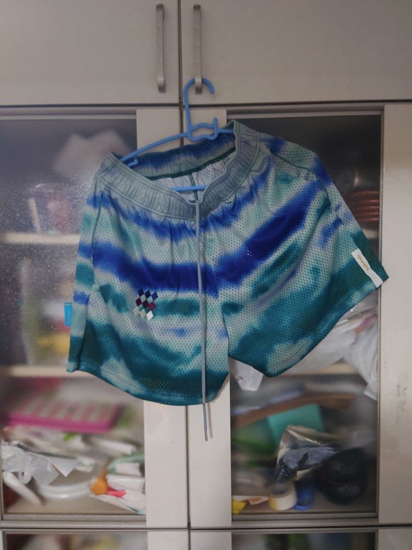 ballaholic メッシュパンツ 青・緑のグラデーション