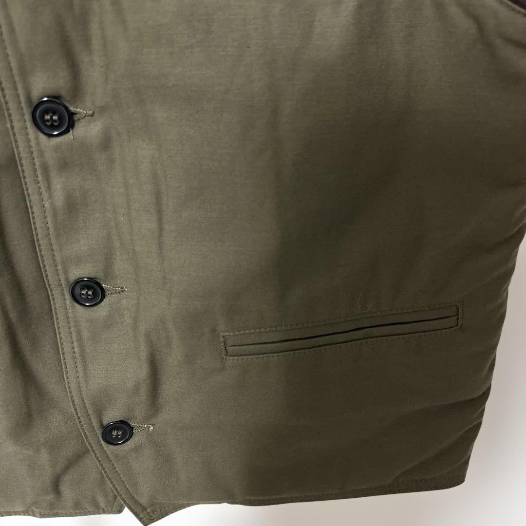 トップス butcherproducts button vest olive 42