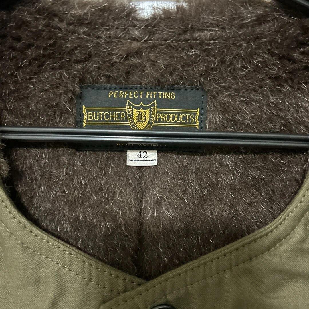 トップス butcherproducts button vest olive 42