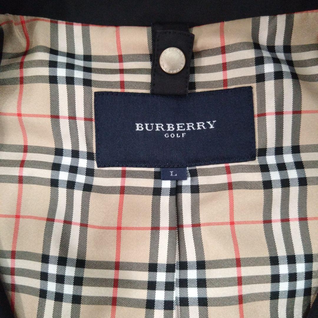 BURBERRY GOLFバーバリーナイロンジャケット 黒ノバチェック ᒪ 軽量