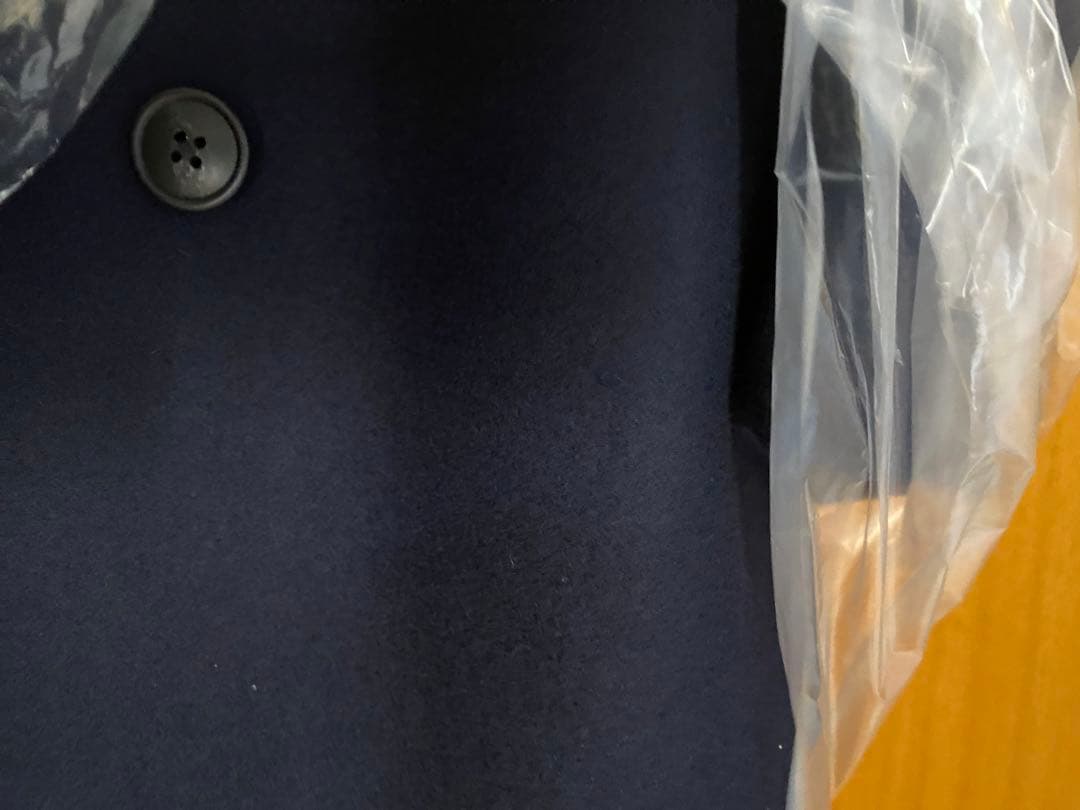 ウールブレンドオーバーサイズピーコート ネイビー ユニクロJ+ 新品