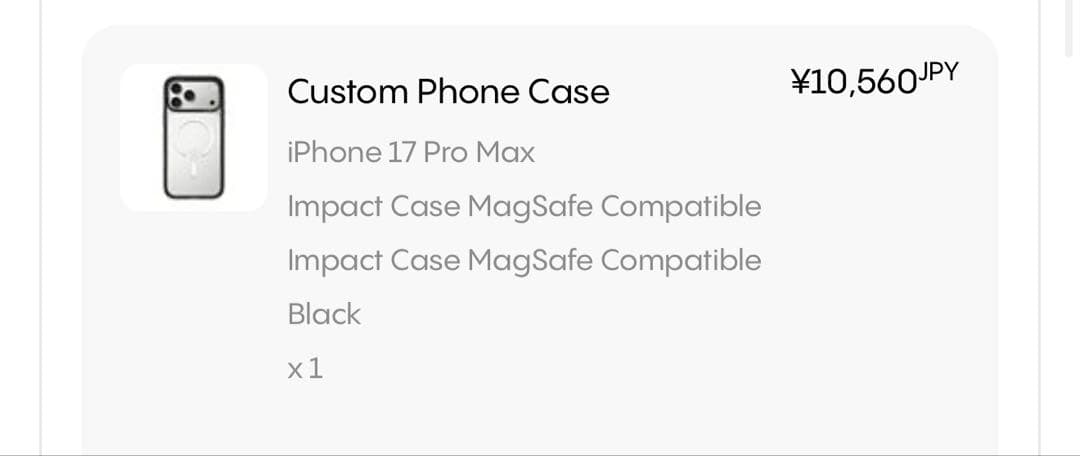Casetify iPhone17ProMax MagSafeインパクトケース