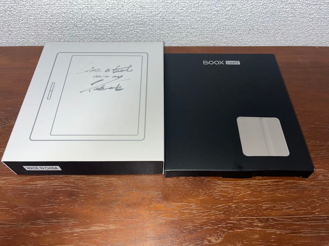 BOOX Leaf2 ホワイト 純正カバー付 ONYX 電子ペーパー E-ink