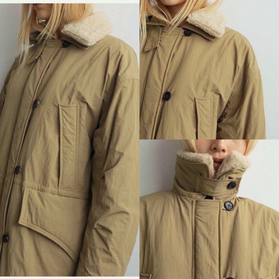 anuke 25AW Boacollar Padding Coat ベージュ38