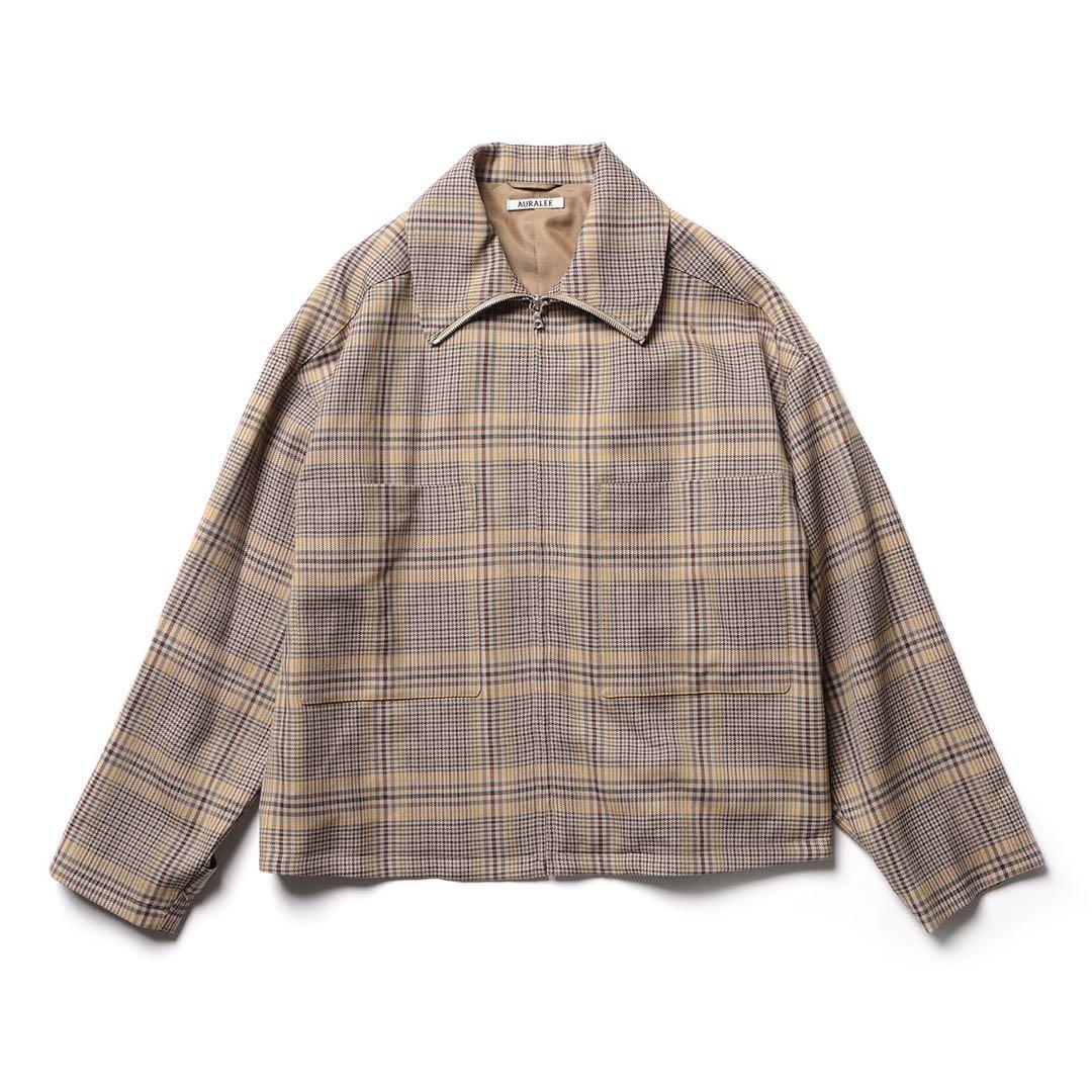 auralee オーラリー　19aw チェック　ブルゾン