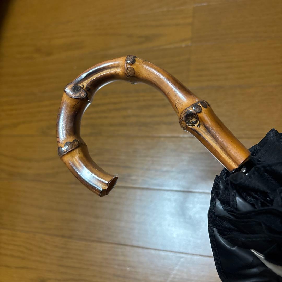 芦屋ロサブラン　フリル付きベージュ晴雨兼用傘