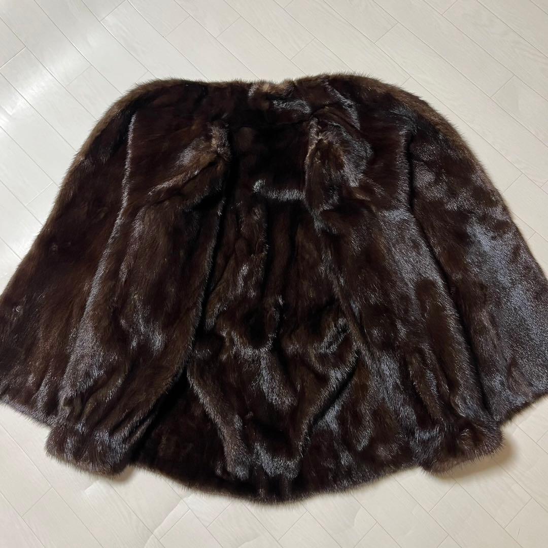 サガミンク 毛皮 ジャケット コート 13 高級 着丈75cm