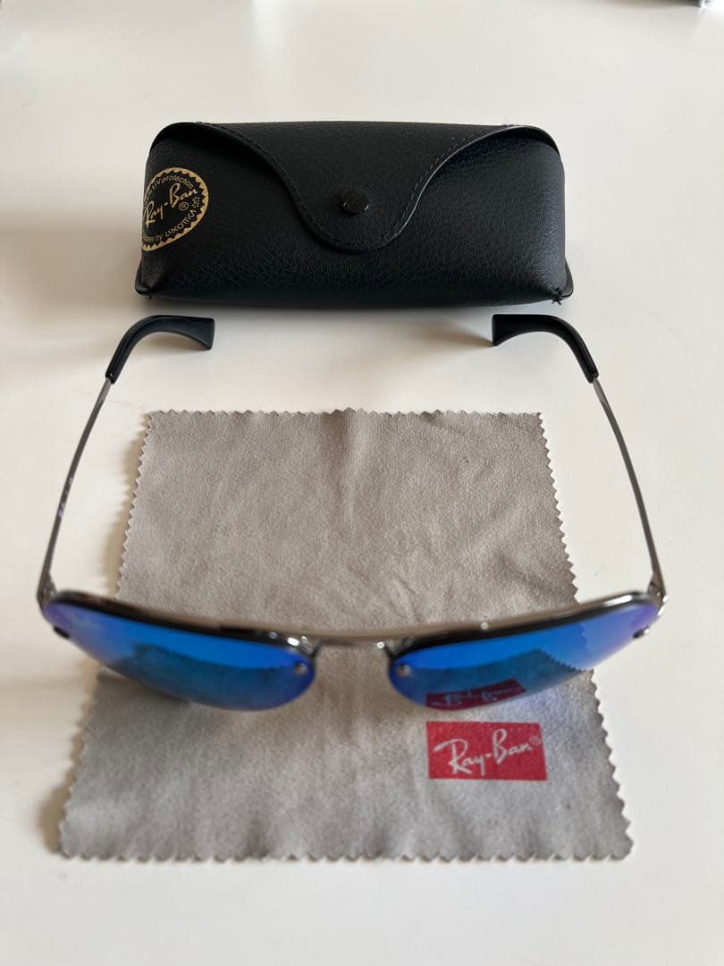 【極美品】Ray-Ban⭐︎レイバン サングラス ティアドロップ ブルーミラー