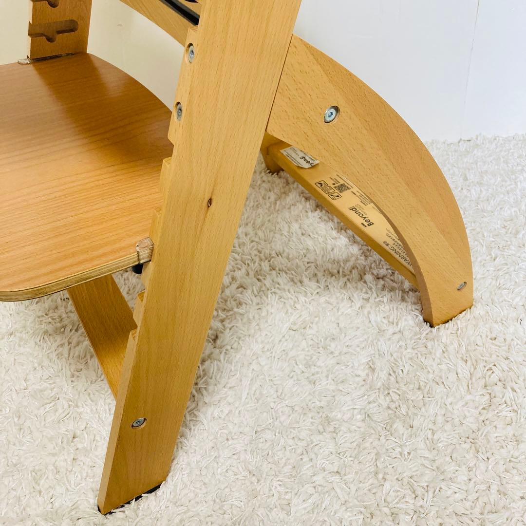 wari ビヨンドジュニア　木製　ベビーチェア　ガード　テーブル付き