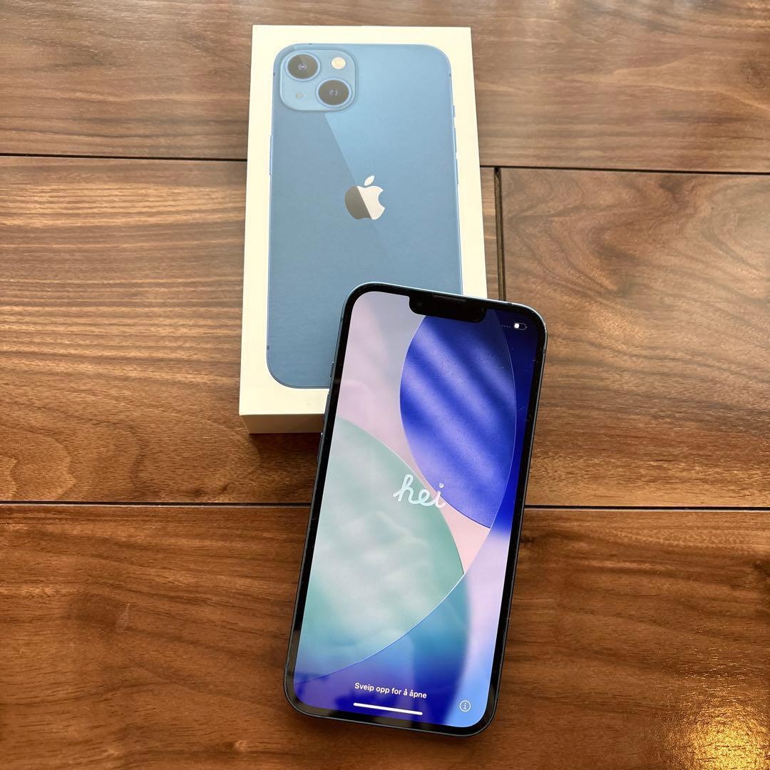 t2look様 極美品大容量iPhone 13 ブルー 256GB SIMフリー