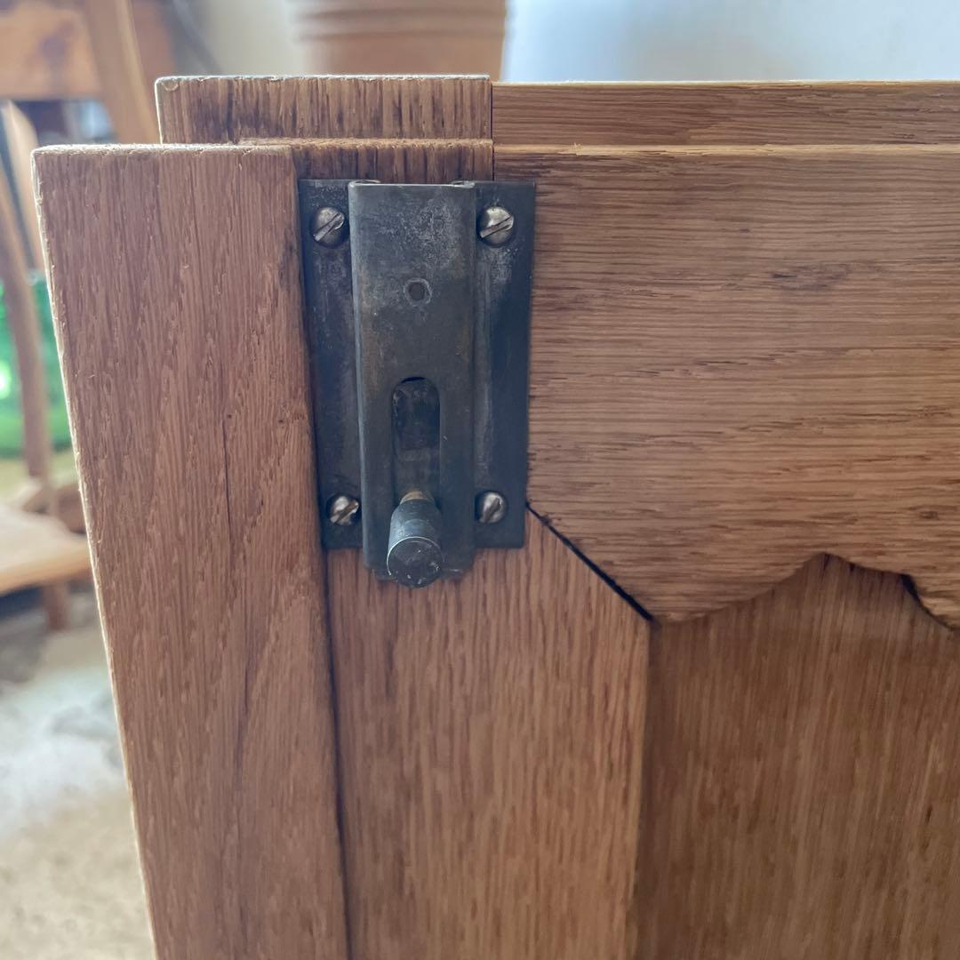 ビンテージ ドロワーコンソールキャビネット 剥離