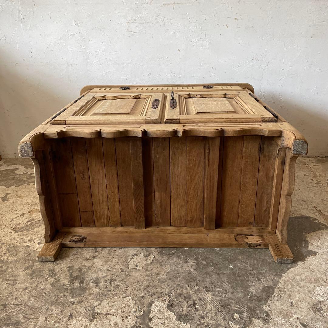 ビンテージ ドロワーコンソールキャビネット 剥離