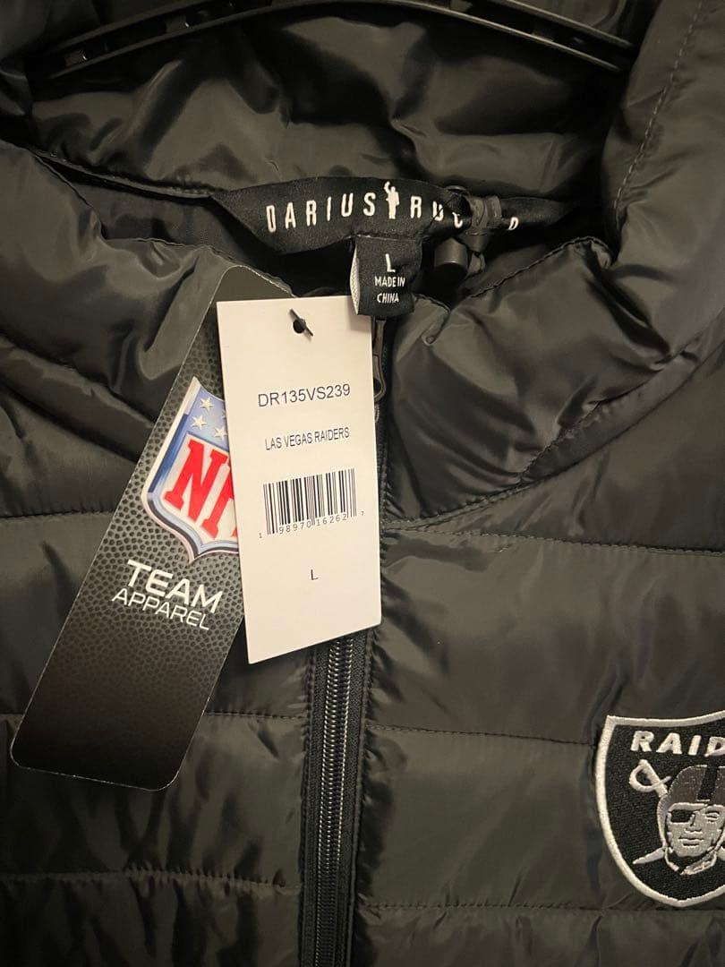 RAIDERS ダウンベスト Lサイズ ブラック