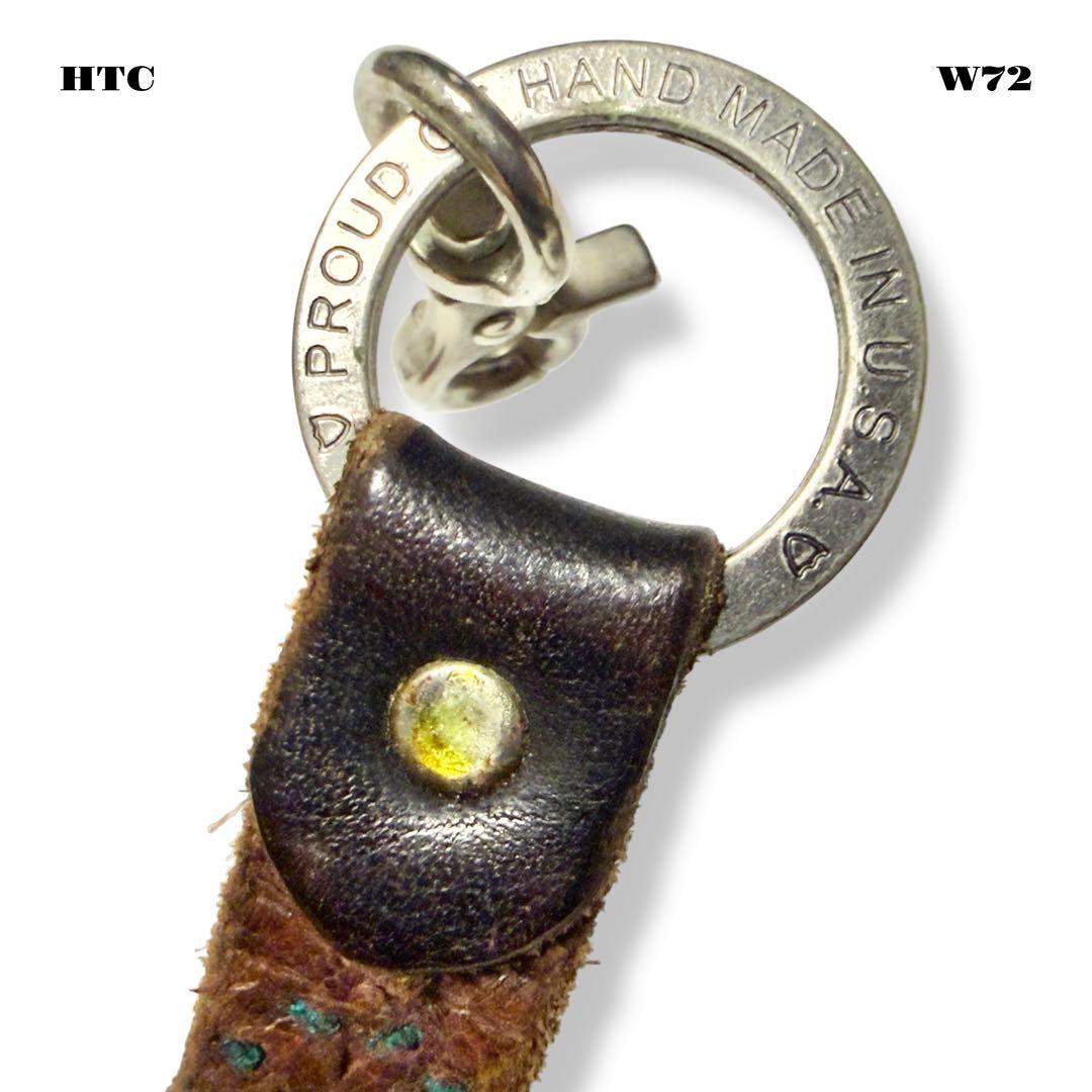 ★限定出品★ HTC ウォレット チェーン レザー スタッズ ブラック 黒青赤銀