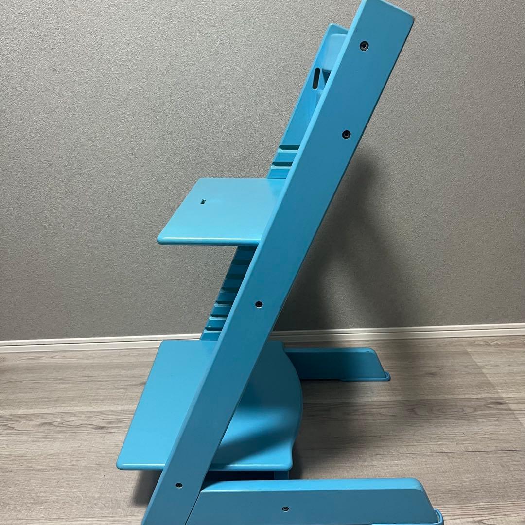 ストッケ トリップトラップ ベビーチェア アクアブルー シリアルナンバー4 廃盤