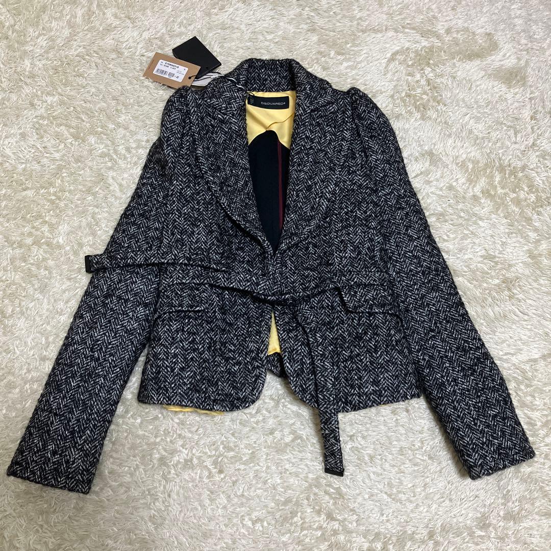 DSQUARED2 モヘア ツイード ジャケット 42