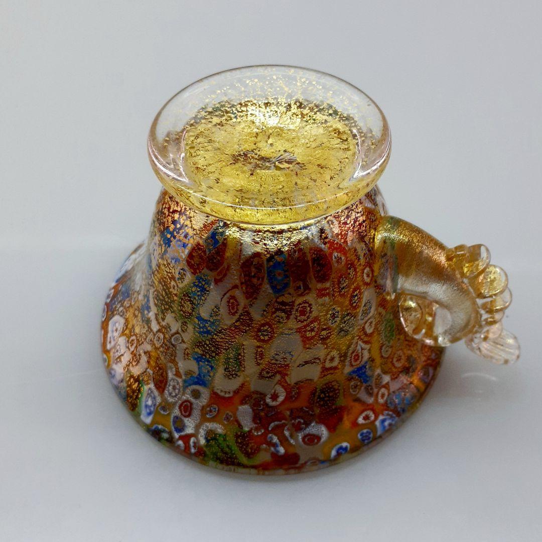 yossyです MURANO ムラノ 金彩 ミルフィオリ ティーカップ