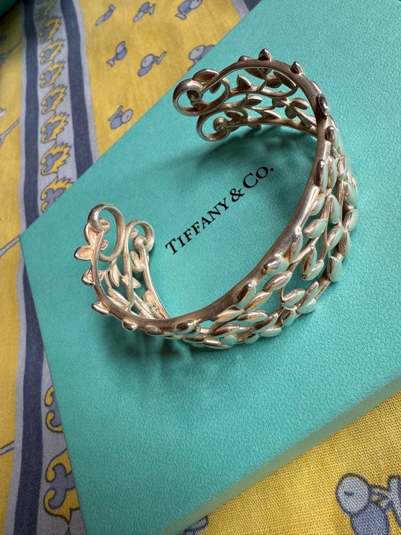❤️希少品❤️ティファニー　シルバーカフ　パロマ・ピカソ　オリーブリーフコレクション