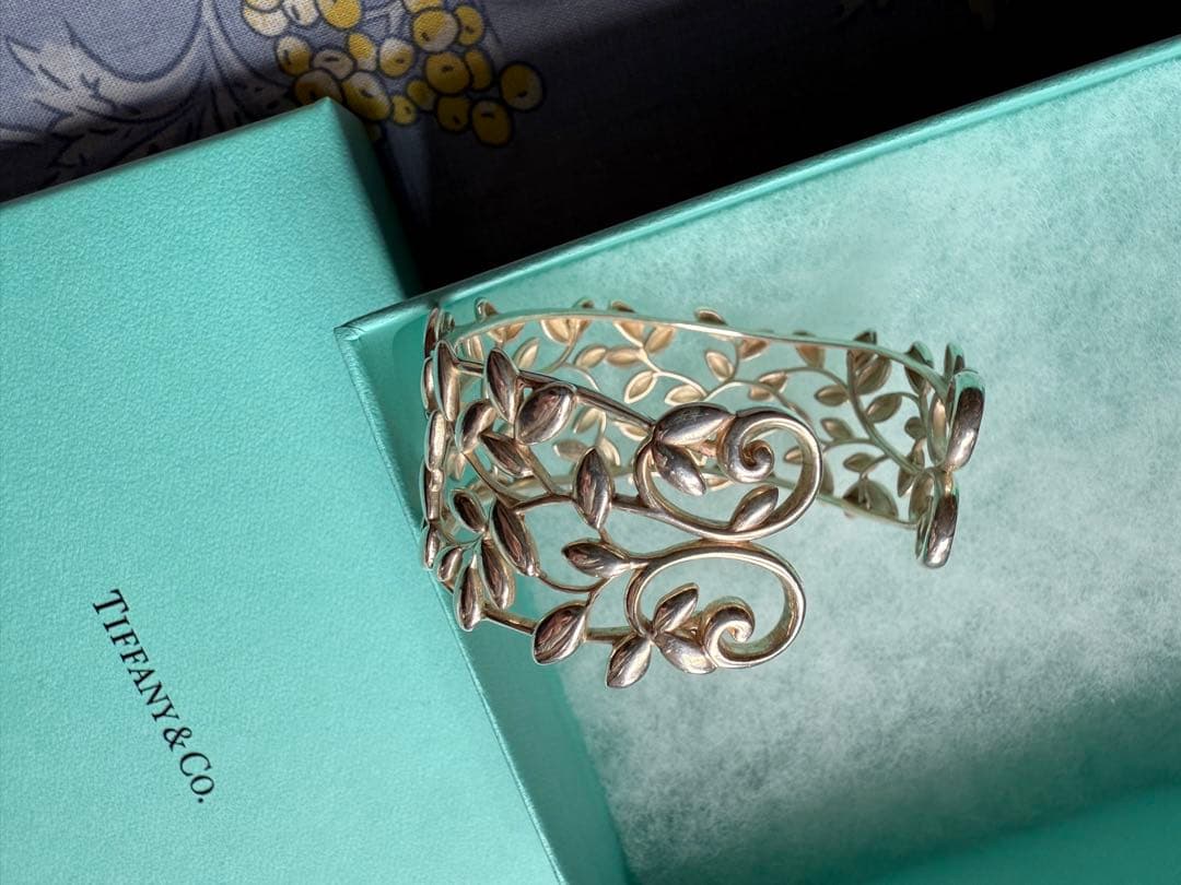 ❤️希少品❤️ティファニー　シルバーカフ　パロマ・ピカソ　オリーブリーフコレクション