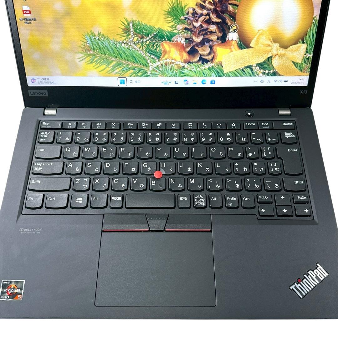 美品★Lenovo ノートパソコン【Ryzen5/16G/256G】 725