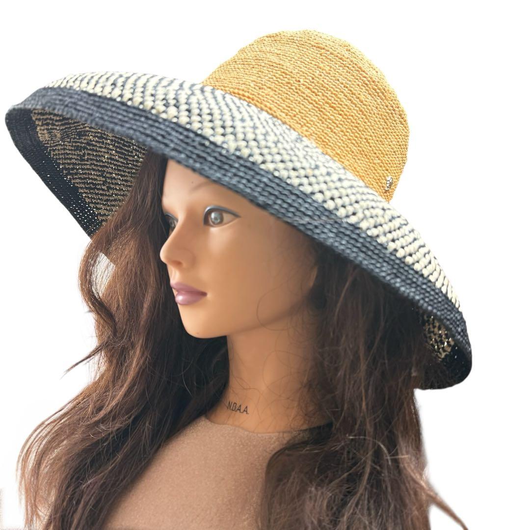 ヘレンカミンスキー プロベンス 12 ラフィアハット 麦わら帽子 つば広