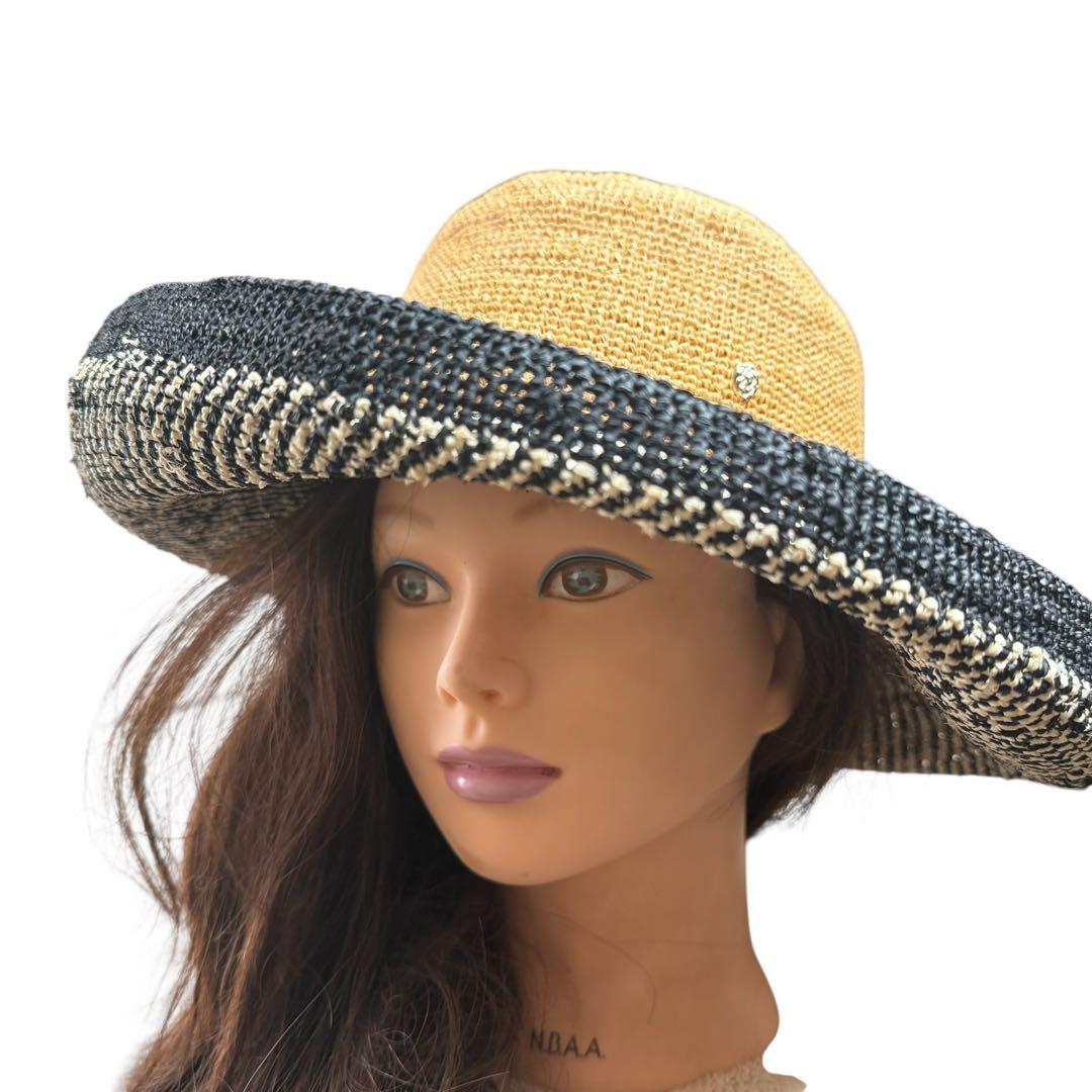 ヘレンカミンスキー プロベンス 12 ラフィアハット 麦わら帽子 つば広