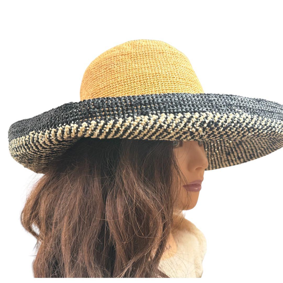 ヘレンカミンスキー プロベンス 12 ラフィアハット 麦わら帽子 つば広