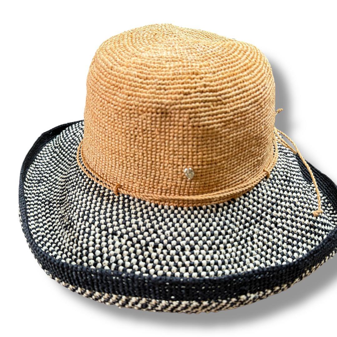 ヘレンカミンスキー プロベンス 12 ラフィアハット 麦わら帽子 つば広