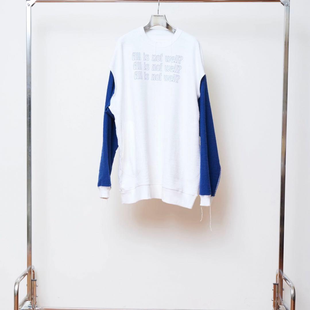 【完売】kotohayokozawa リバーシブルロングスウェット ホワイト