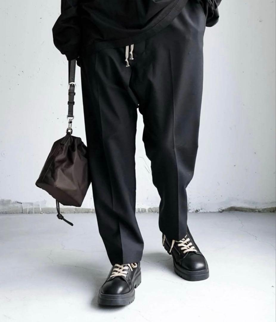 パンツ CTHY TECHWOOL BAGGY SARROUEL SLACKS BL 1