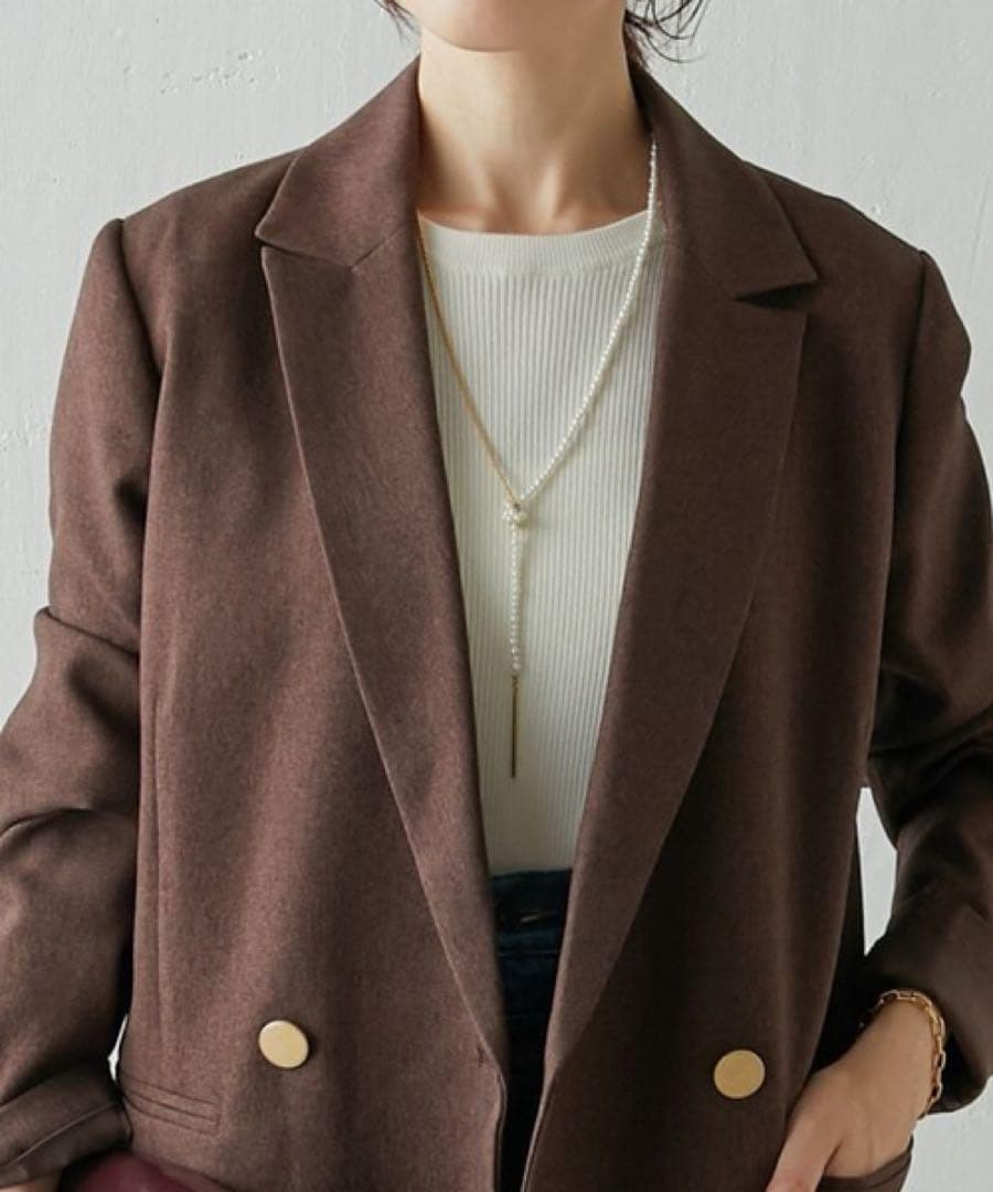コラージュガリャルダガランテ　ダブルブレストジャケット　ブラウン系