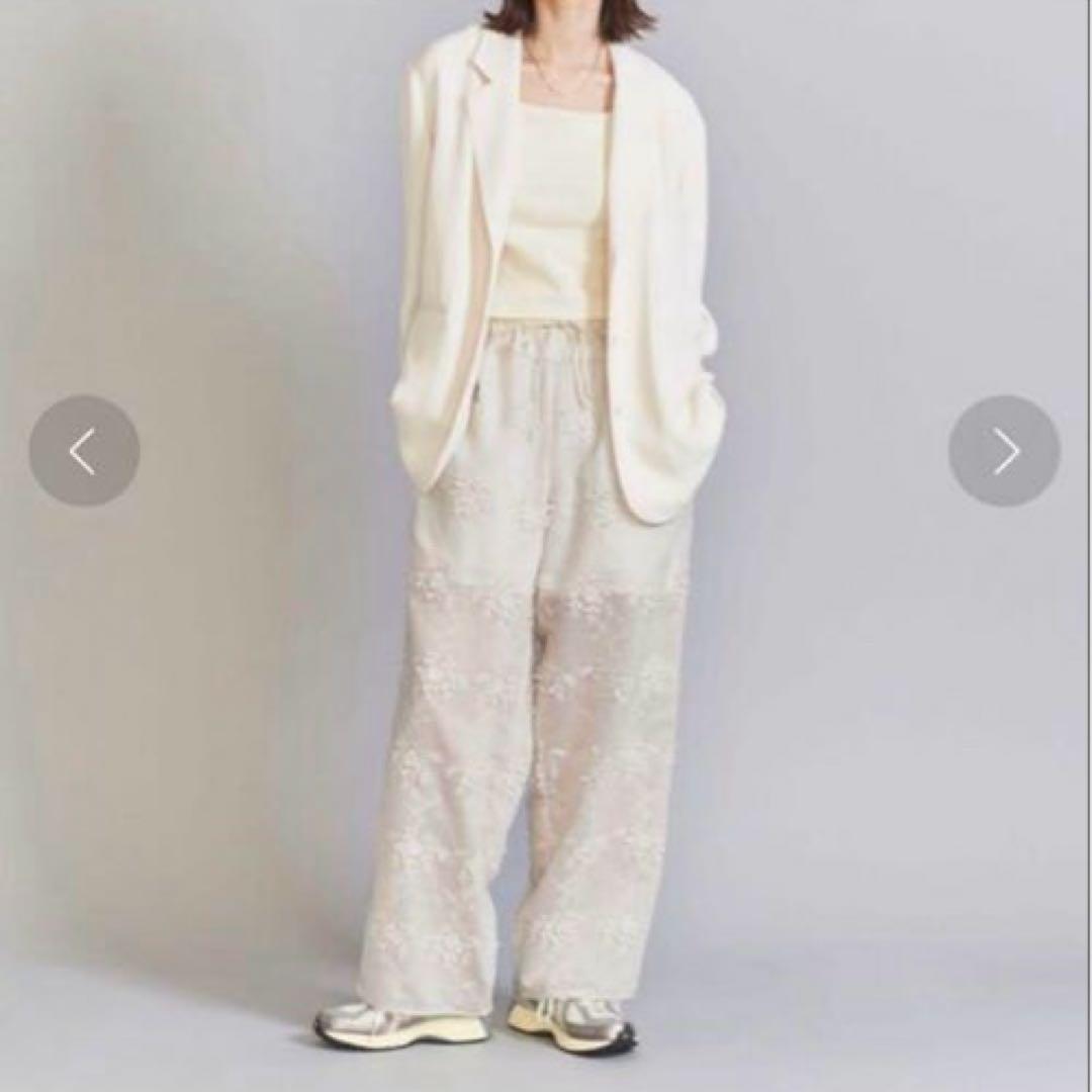 y…♡ セルロースナイロン エンブロイダリーパンツ