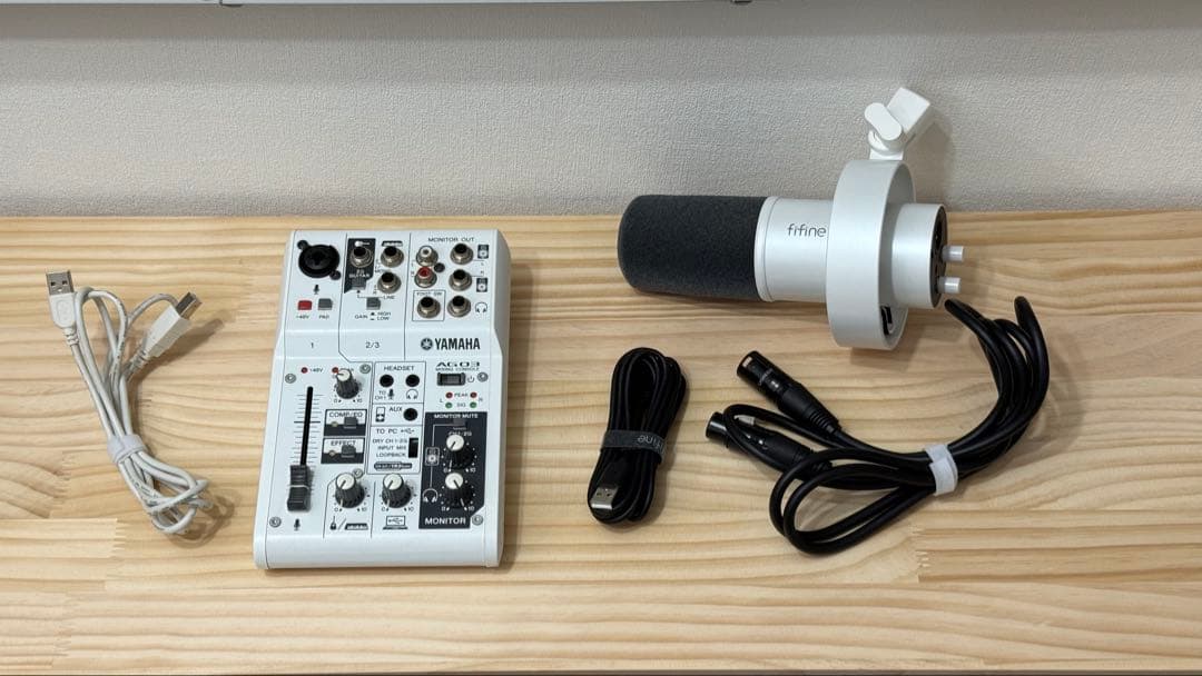 YAMAHA AG03 オーディオインターフェイス　fifine k688 白