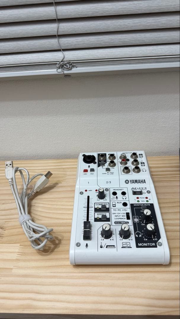 YAMAHA AG03 オーディオインターフェイス　fifine k688 白