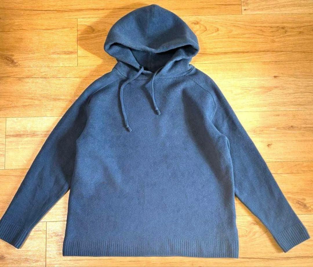 BATONER フリースウールパーカー ネイビー サイズ2