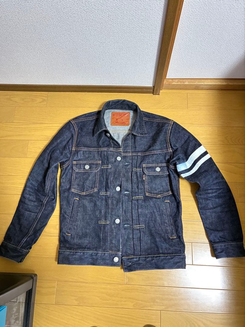 桃太郎デニムジャケット.裏刺繍入り