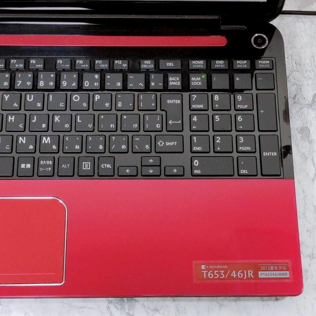 JT31 可愛い赤✨ノートパソコン Windows11 カメラ付きPC SSD