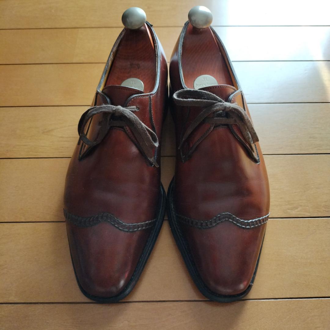 JOHN LOBB　ブラウンウィングチップレザーシューズ