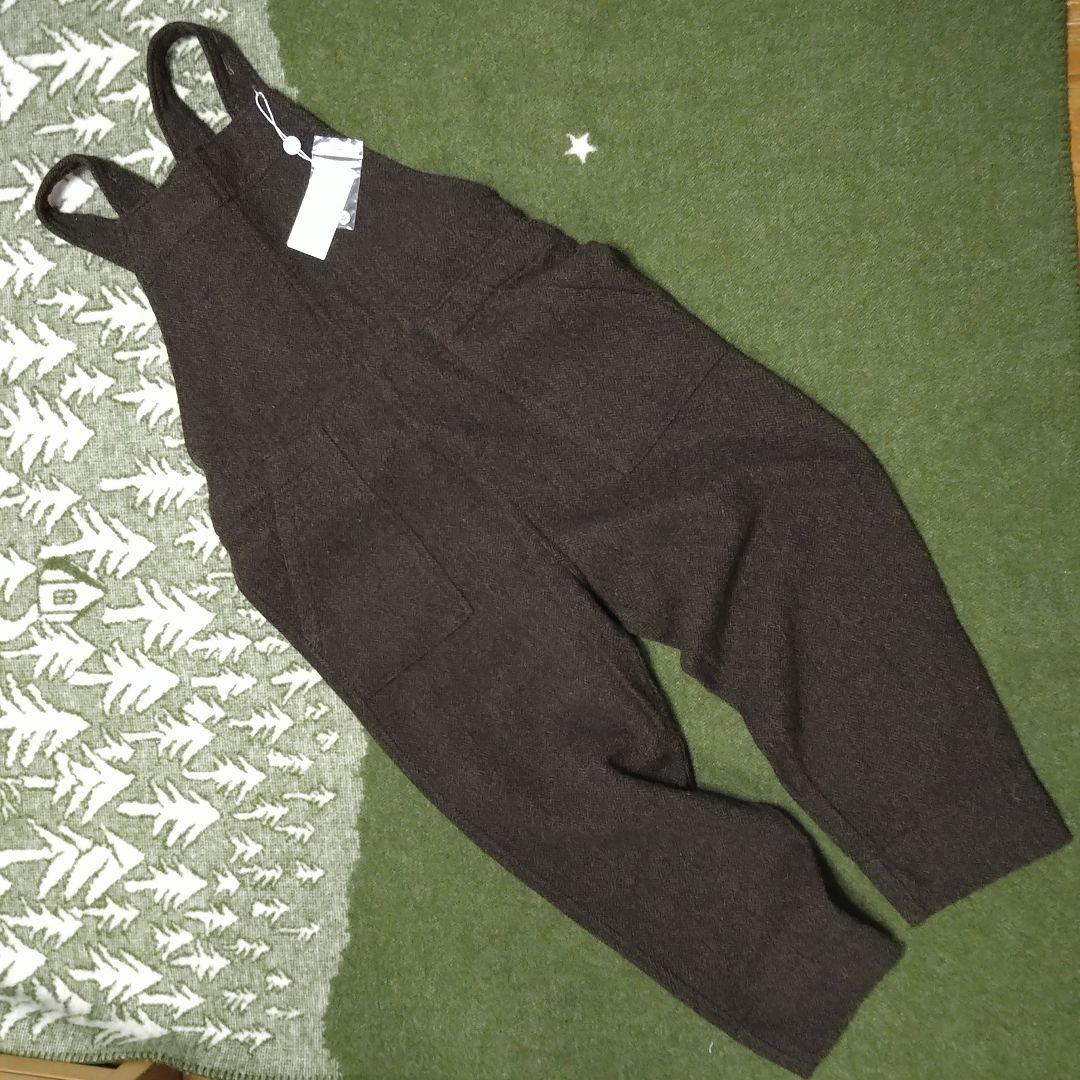 タグ付⭕️UNIVERSAL TISSU 　ヘリンボーンウール サロペットパンツ