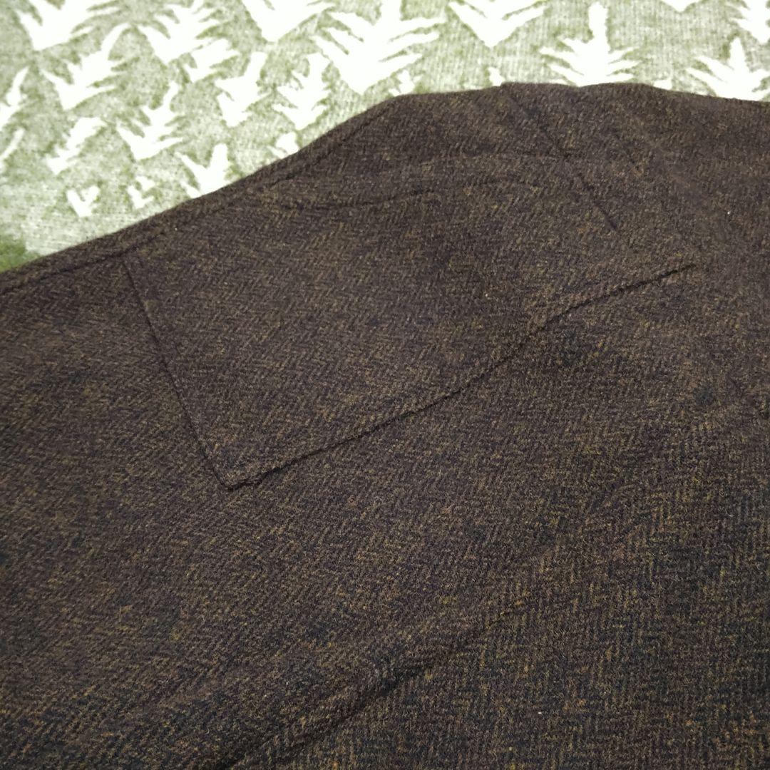 タグ付⭕️UNIVERSAL TISSU 　ヘリンボーンウール サロペットパンツ